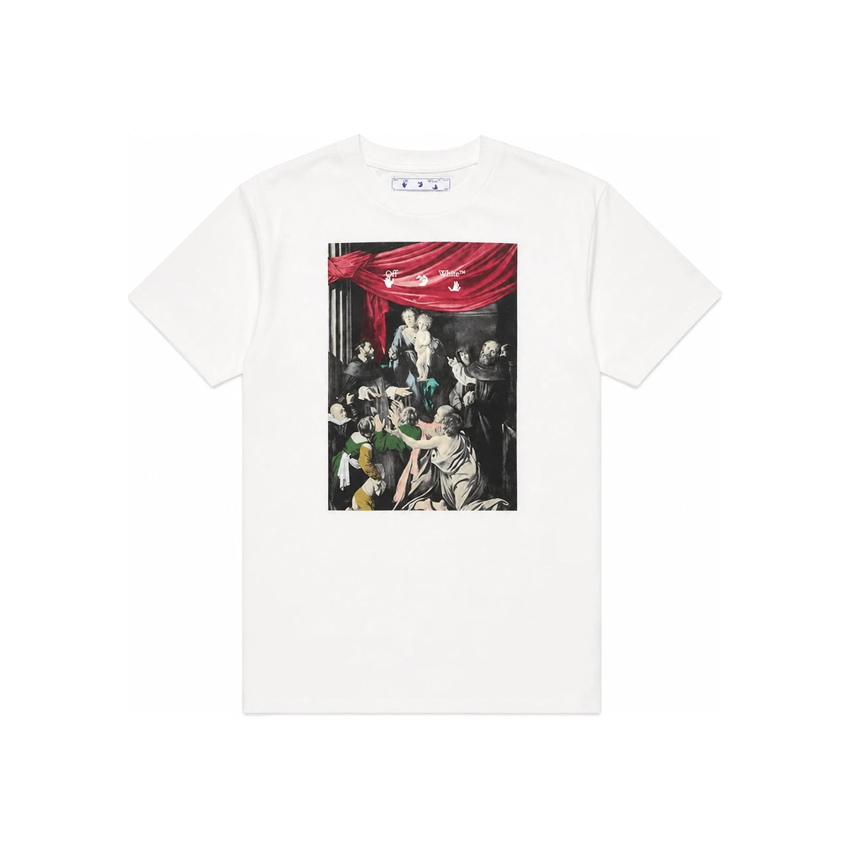 OFF WHITE Caravaggio Arrow Graphic Short Sleeve T-Shirt White