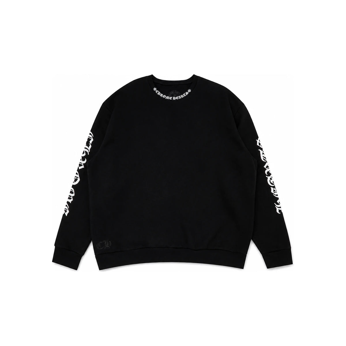 Chrome Hearts Black Crewneck Logo Sweatshirt Unisex