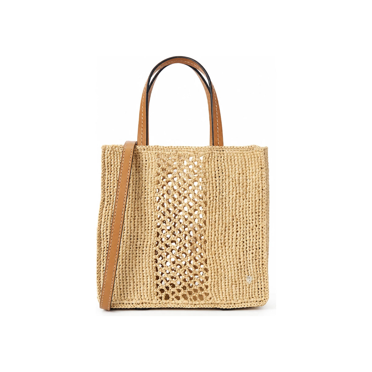HELEN KAMINSKI Ales Mini Raffia Tote Bag Natural