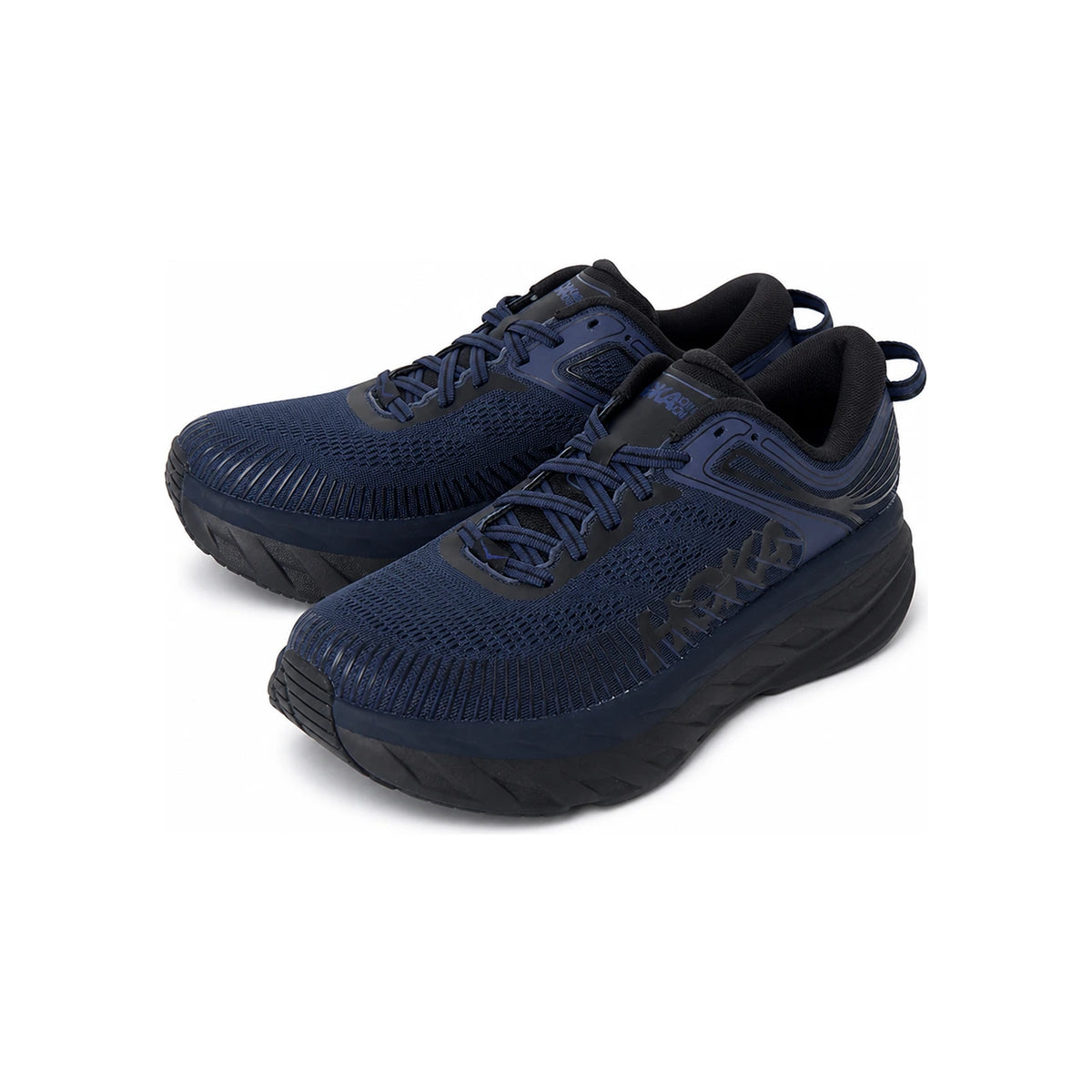 HOKA Bondi 7 Men’s Running Shoes Low-Top Sneakers Navy/Black
