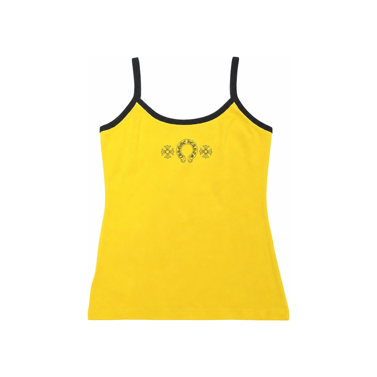 Chrome Hearts Yellow Horseshoe Logo Tank Top Shirt