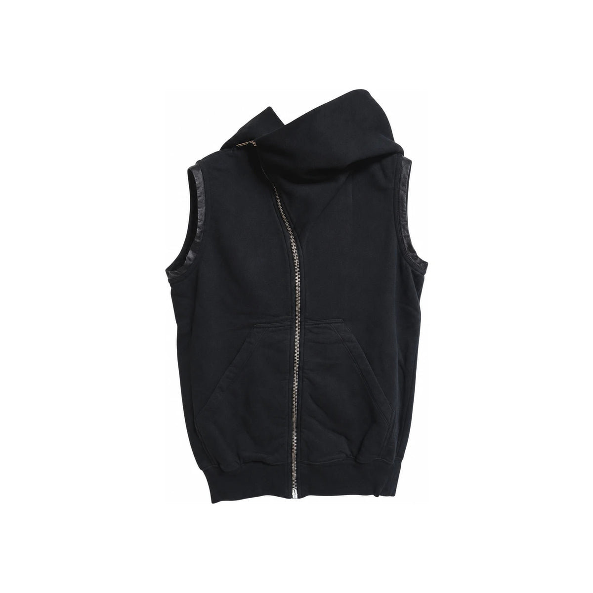 Rick Owens Darkshadow Mountain Asymmetric Hooded Vest DU17S5286