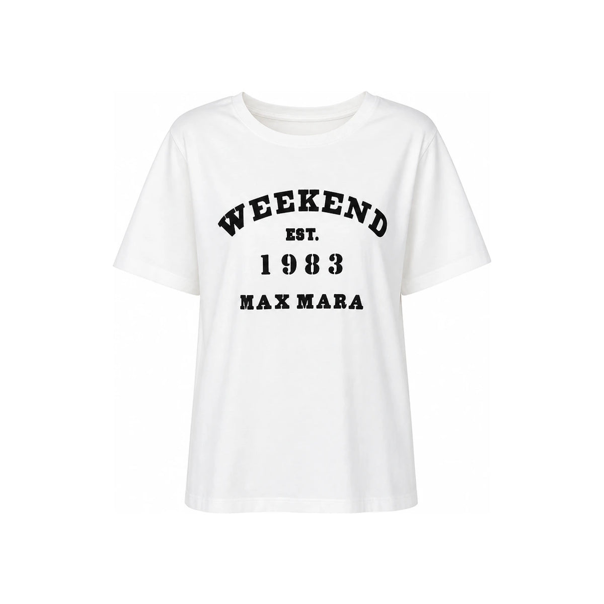 Max Mara Weekend TENUE Short Sleeve T-Shirt White Cotton