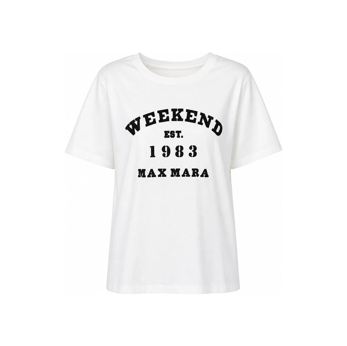 Max Mara Weekend TENUE Short Sleeve T-Shirt White Cotton