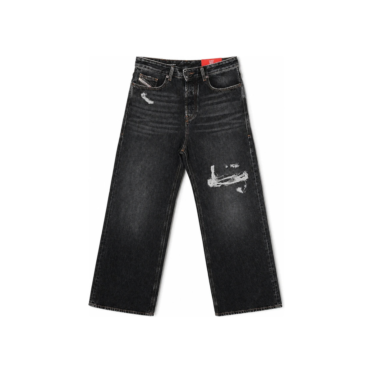 DIESEL Relaxed Fit Blue Denim Jeans for Men