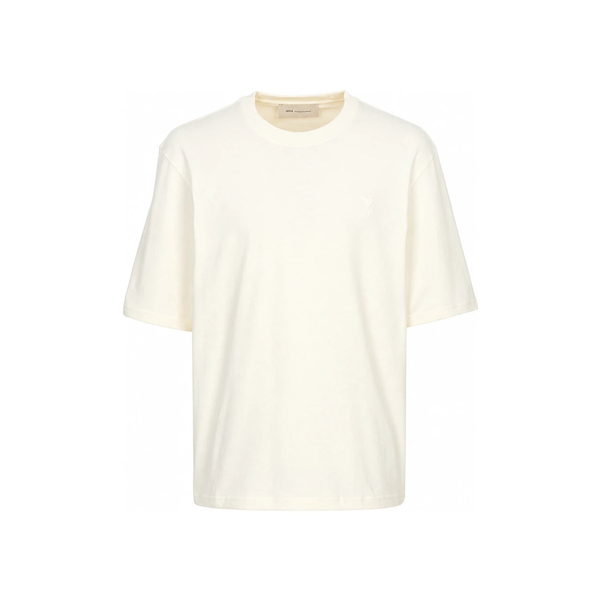 AMI Unisex Short Sleeve T-Shirt White Cotton Top
