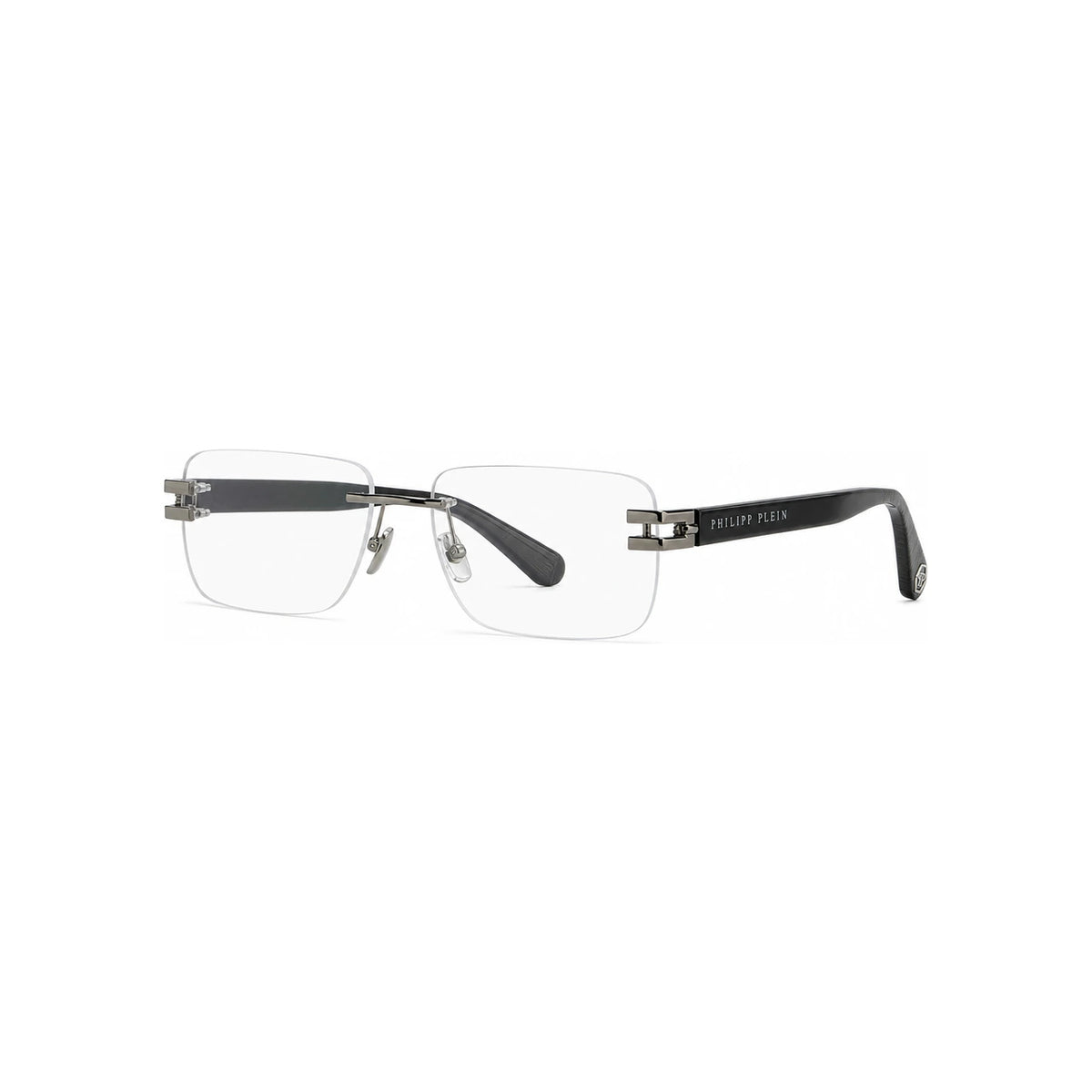 Philipp Plein Titanium Rimless Square Eyeglasses Unisex VPP086 0568