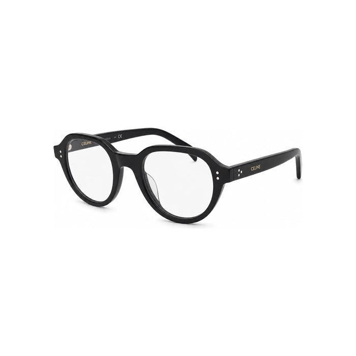 CELINE Black Acetate Round Eyeglass Frames Unisex CL50145I 001