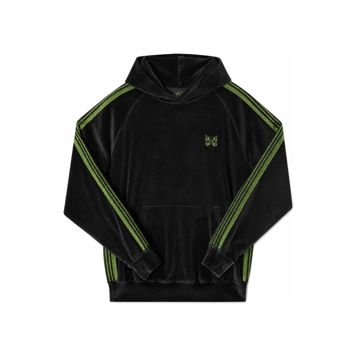 NEEDLES Velour Track Hoodie Men’s Hooded Sweatshirt RW324 CBlack