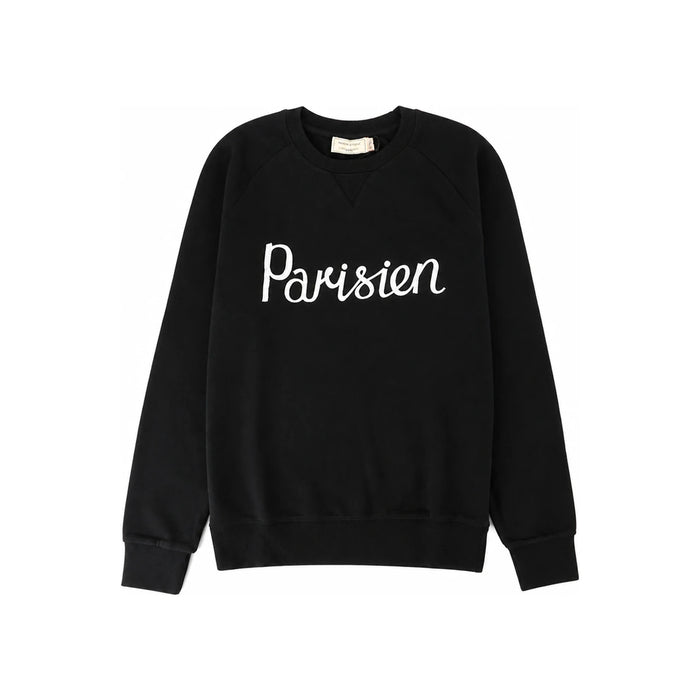 Maison Kitsune Parisien Vintage Unisex Sweatshirt Black