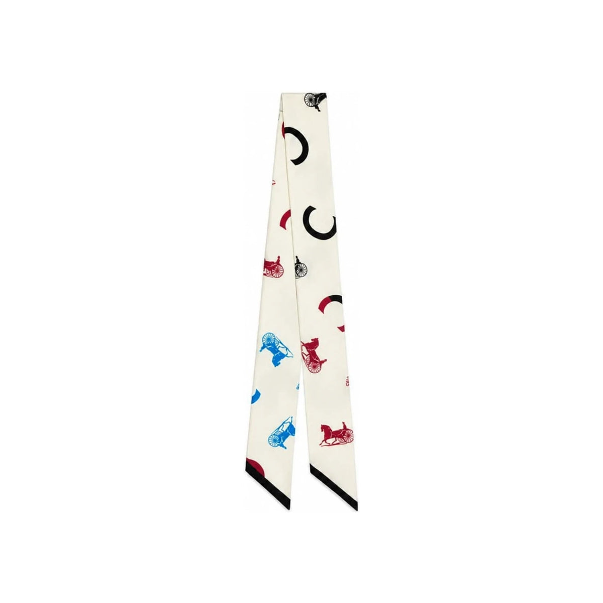 CELINE Women’s Lavalliere Twilly Silk Scarf AA0A63899 GCW1