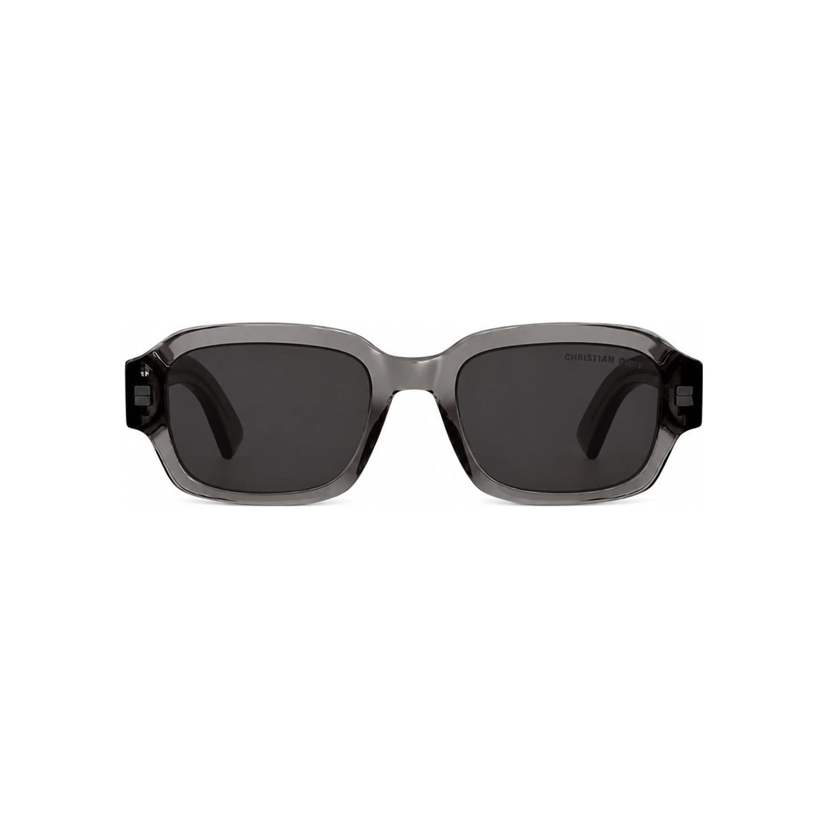 DIOR Oblique S2I Transparent Black Rectangular Sunglasses