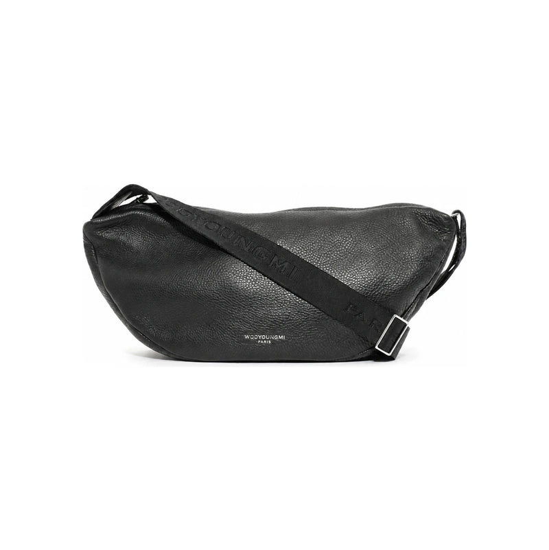WOOYOUNGMI W Logo Leather Moon Unisex Sling Bag Crossbody W261BA12 671B