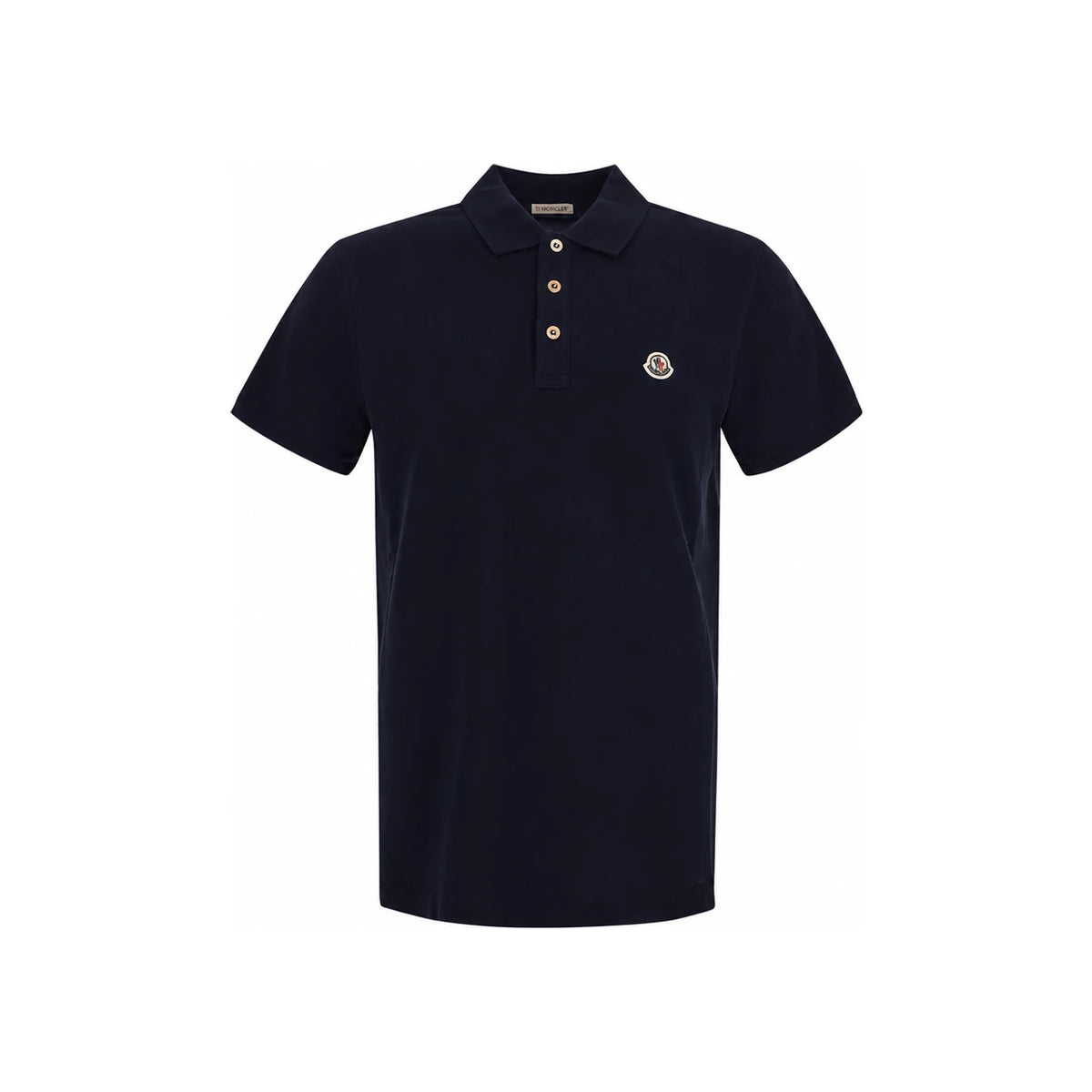 Moncler Navy Logo Patch Polo Shirt for Men 8A000 30 84556 77X