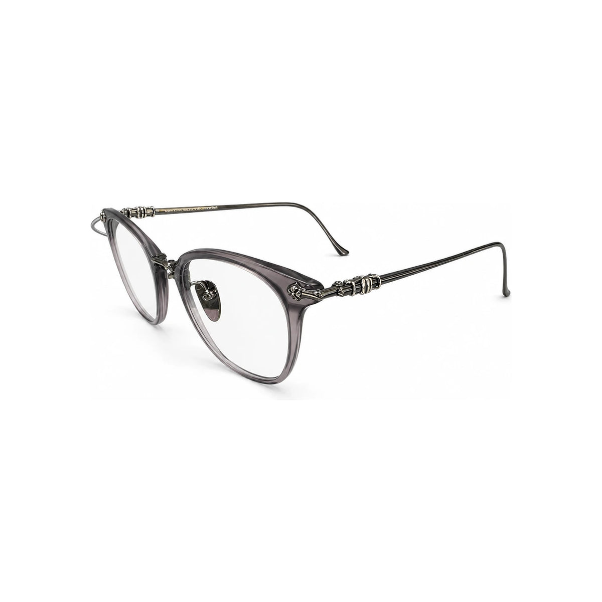 Chrome Hearts Shagas Matte Gray Silver Eyeglasses