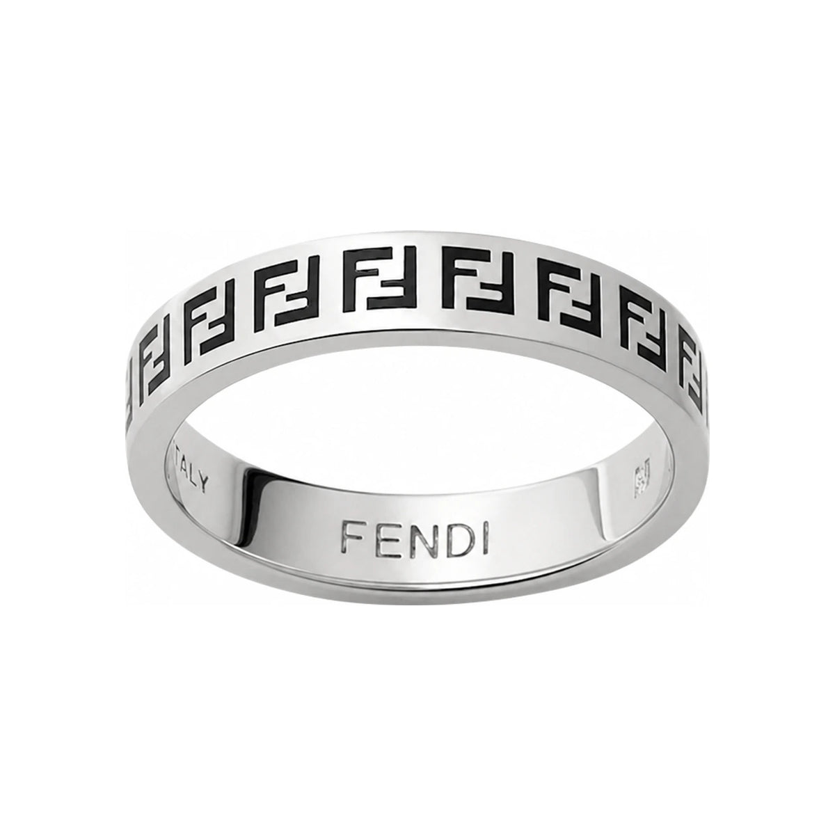 FENDI Forever FF Logo Ring for Men 7AK016 B09 F0VD1