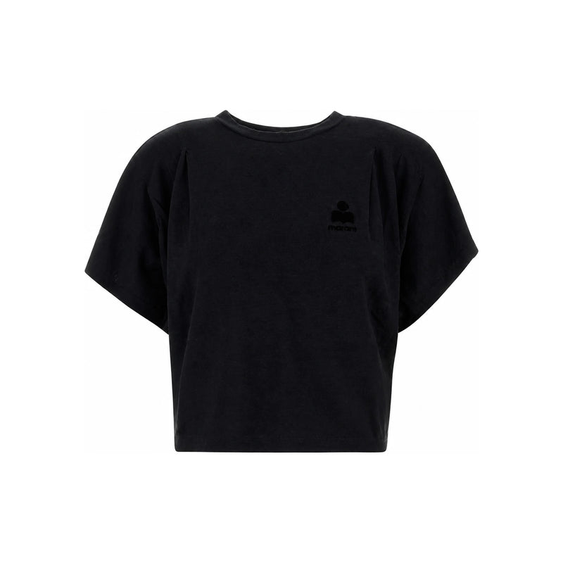 Isabel Marant Kianza Black Cotton Short Sleeve T-Shirt Women’s