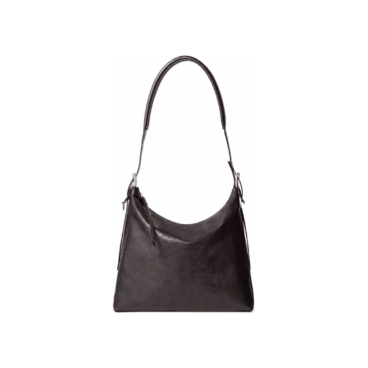 Lemaire Small Belted Hobo Bag Women’s Shoulder Bag Black Leather