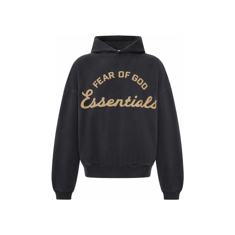 Fear of God Faded Black Oversized Cotton Hoodie