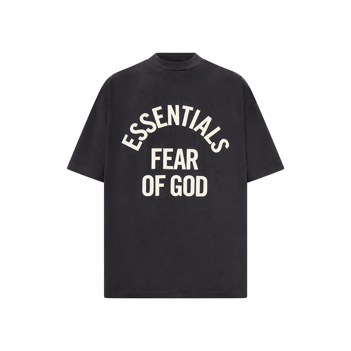 Fear of God Faded Black Short Sleeve T-Shirt Men’s Cotton Tee