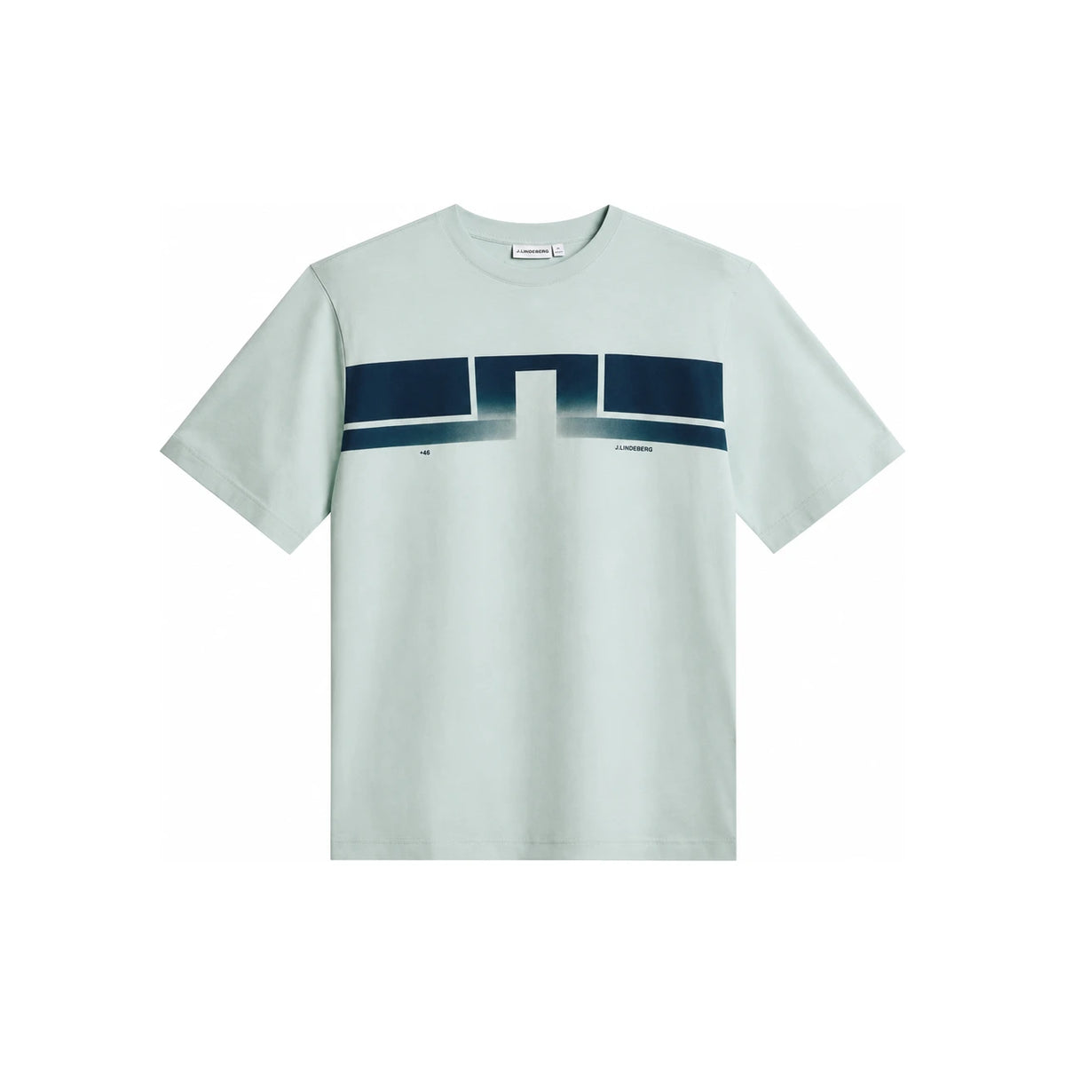 J LINDEBERG Short Sleeve T-Shirt Men’s Crewneck Cott FMJT15245O141 BLUE HAZE DOM