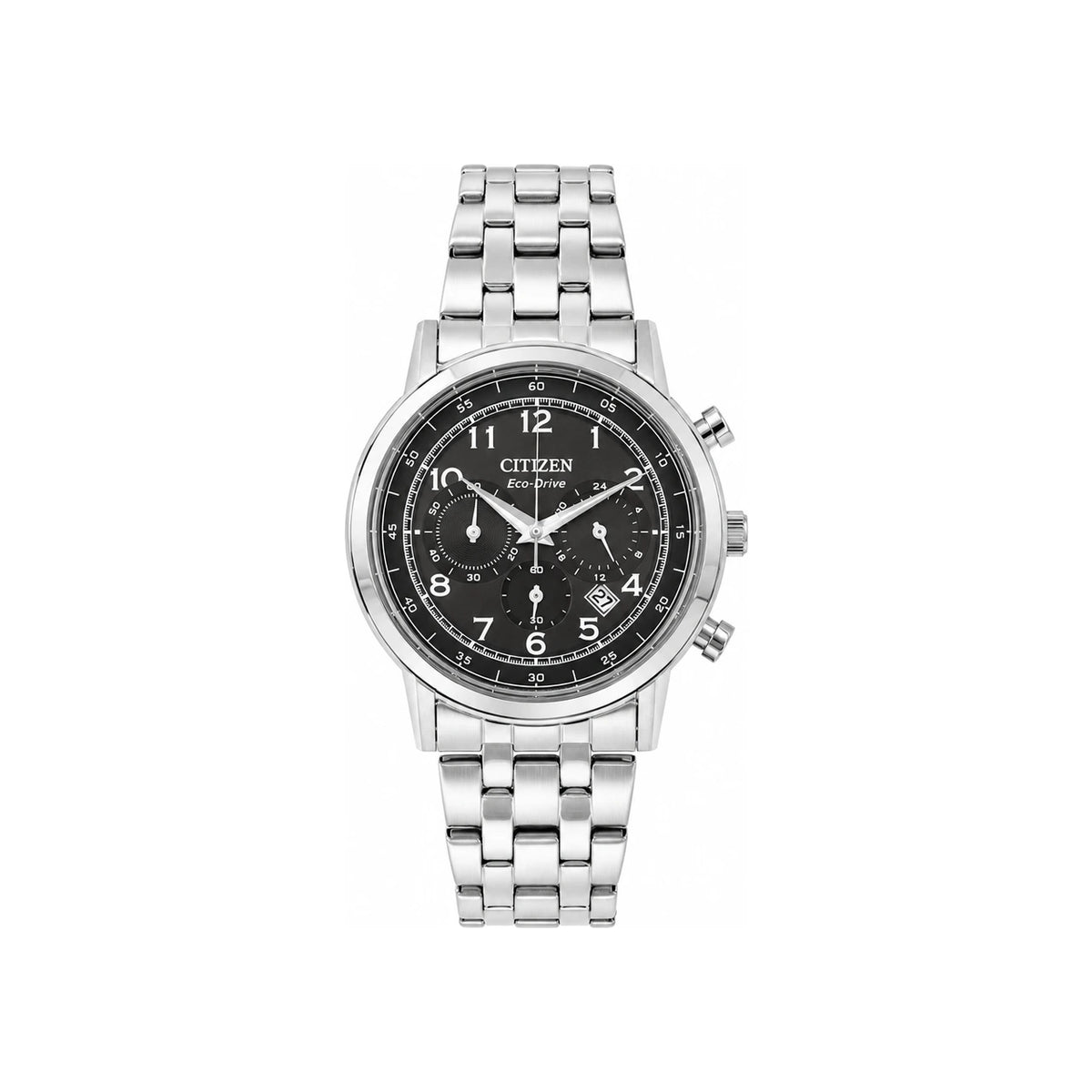 CITIZEN Black Fabric Strap Chronograph Men’s Watch CA4630 53E