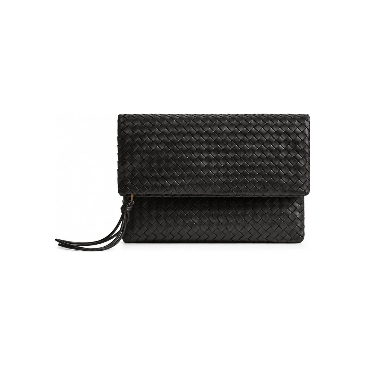 Bottega Veneta Leather Clutch Bag Brown
