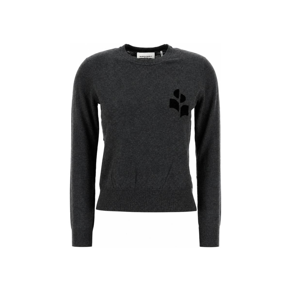 Isabel Marant Black Wool Blend Crewneck Sweater for Women PU0858 FA D1L16