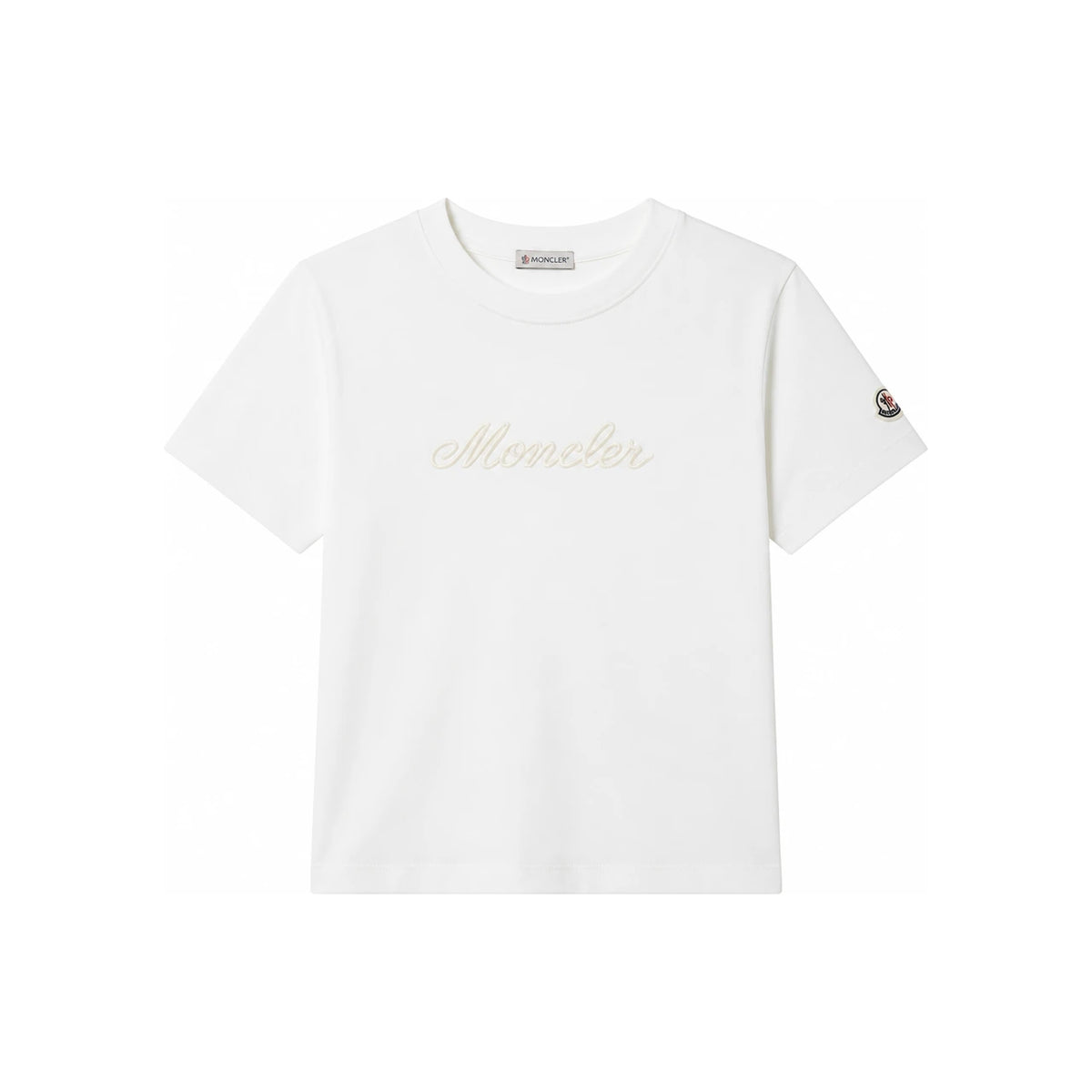 Moncler Women's Logo Embroidered Cotton T-Shirt