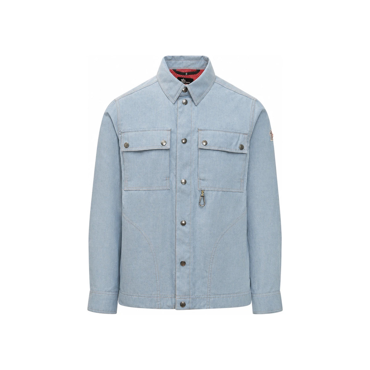 Moncler Long Sleeve Button-Down Shirt Navy Cotton Men's