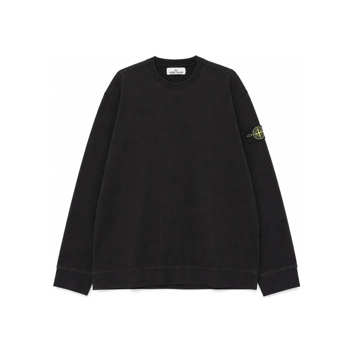 STONE ISLAND Crewneck Sweatshirt Black Men’s Cotton Pullover