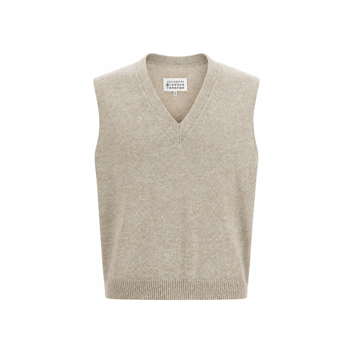 Maison Margiela Black Wool Knit Vest