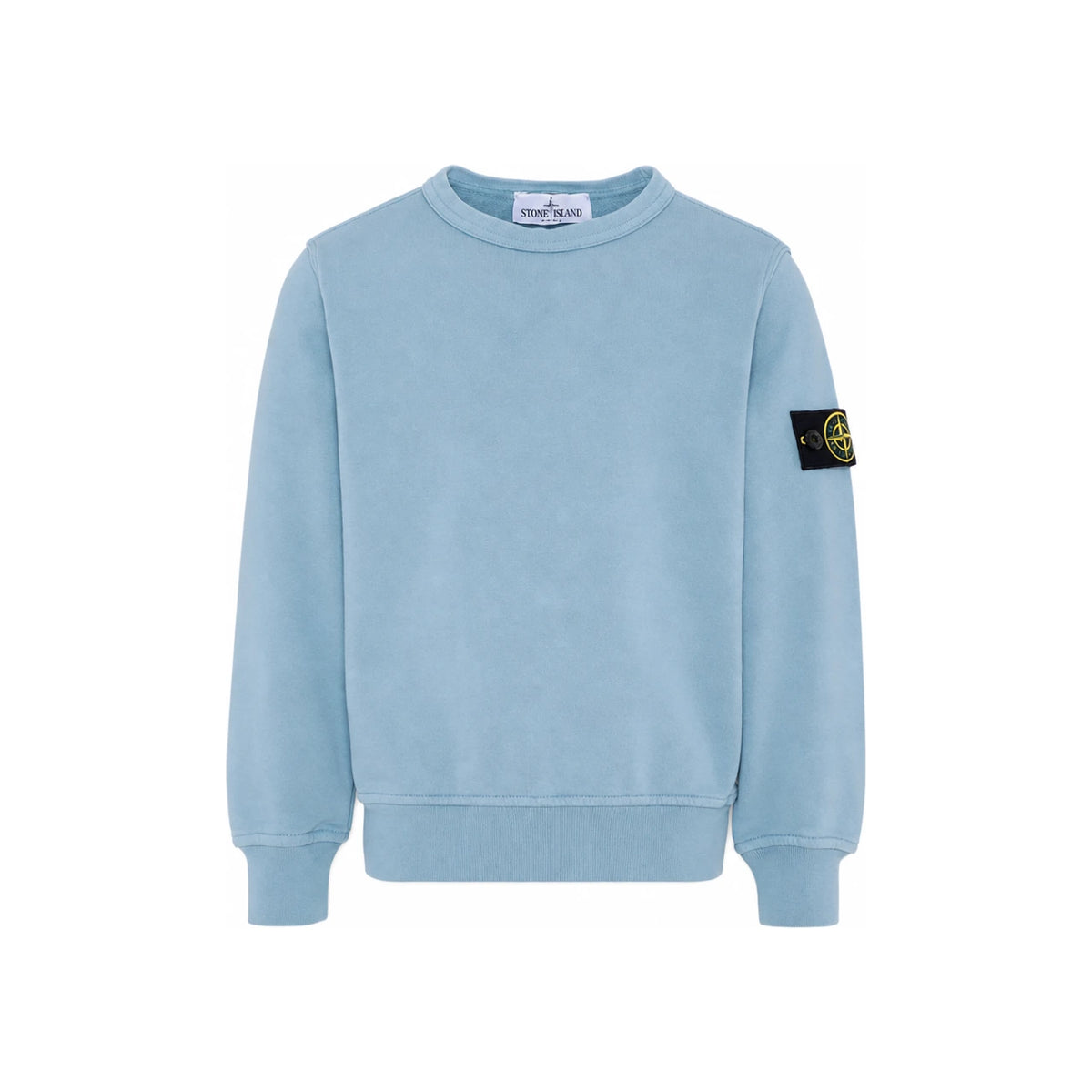 STONE ISLAND Women Kids Logo Patch Sweatshirt Powder Blue 6100005 S0040 V004A