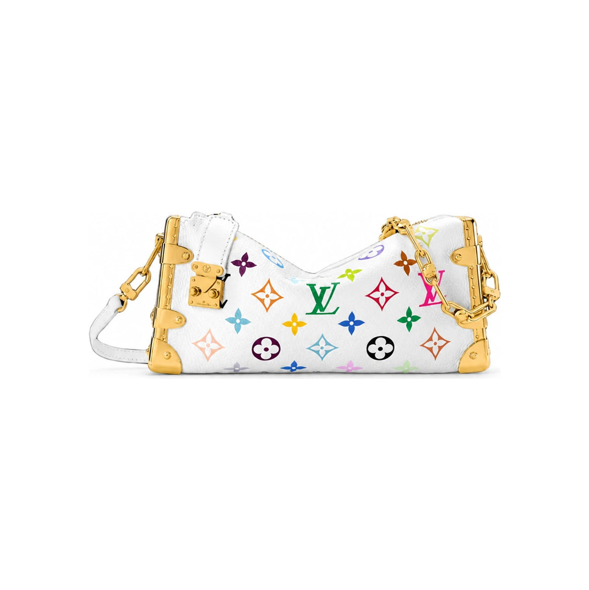 Louis Vuitton LV x TM Slim Trunk Multicolor White Shoulder Bag M27737