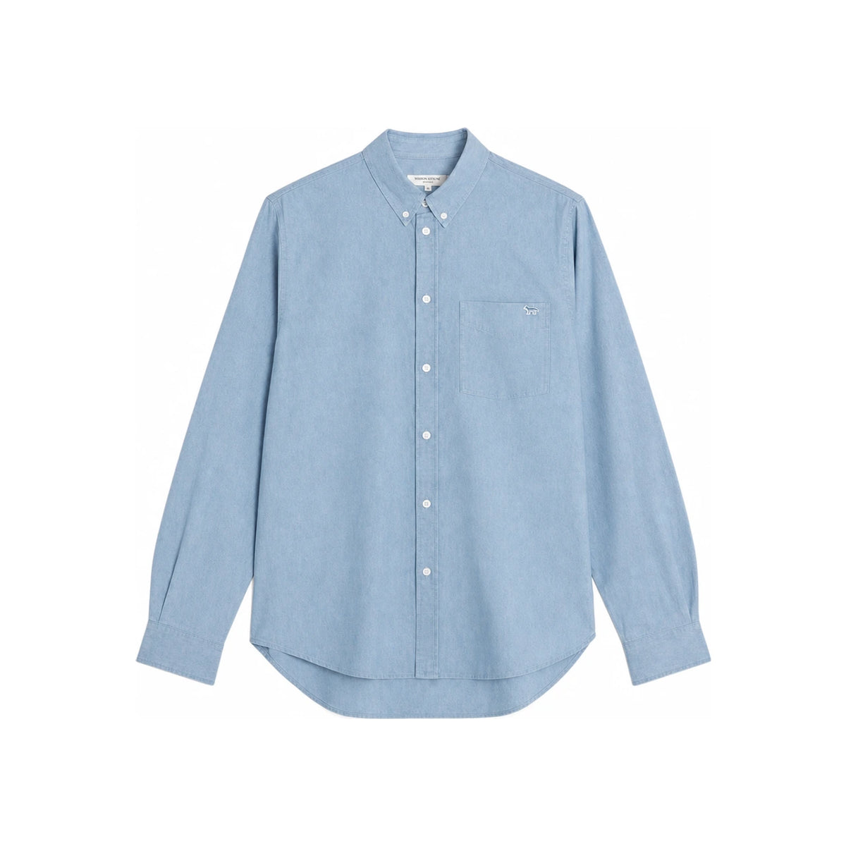 Maison Kitsune Profile Fox Regular Fit Long Sleeve Shirt