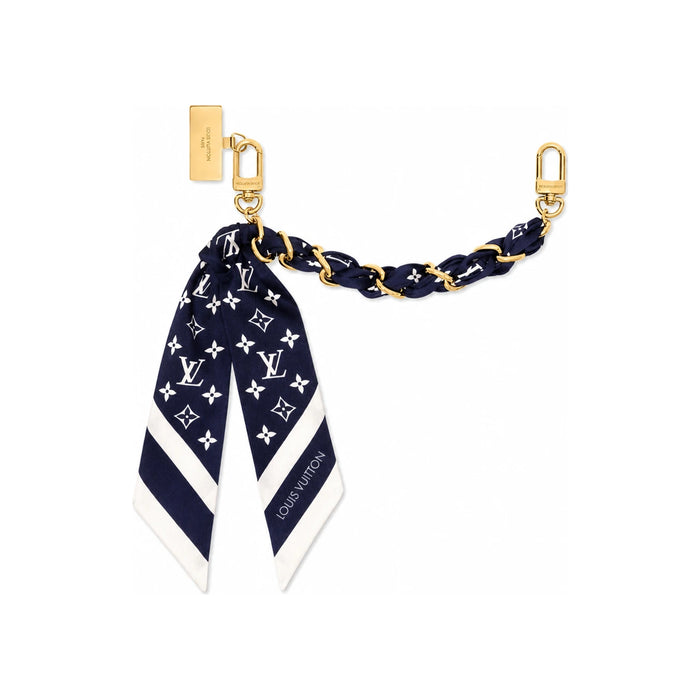 Louis Vuitton Monogram Silhouette Chain Bag Charm Dark Blue M03814