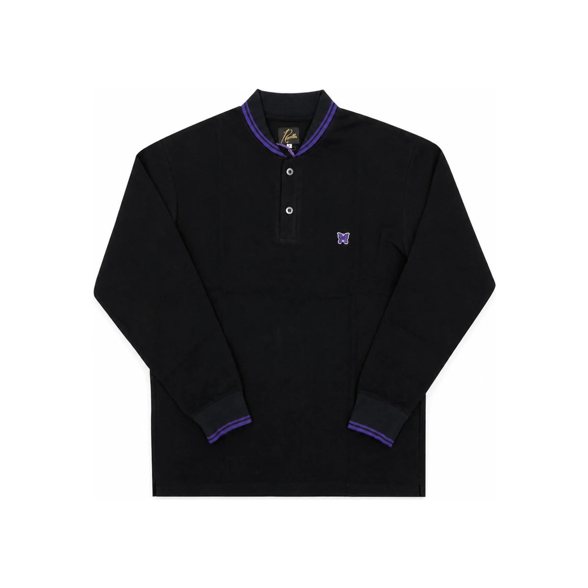 NEEDLES CBlack Men’s Long Sleeve T-Shirt RW347 C Black