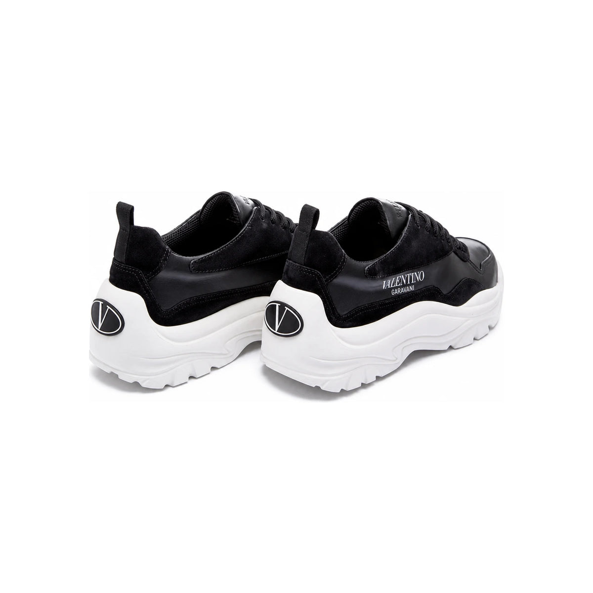 VALENTINO 15th Anniversary Logo Black Low-Top Sneakers