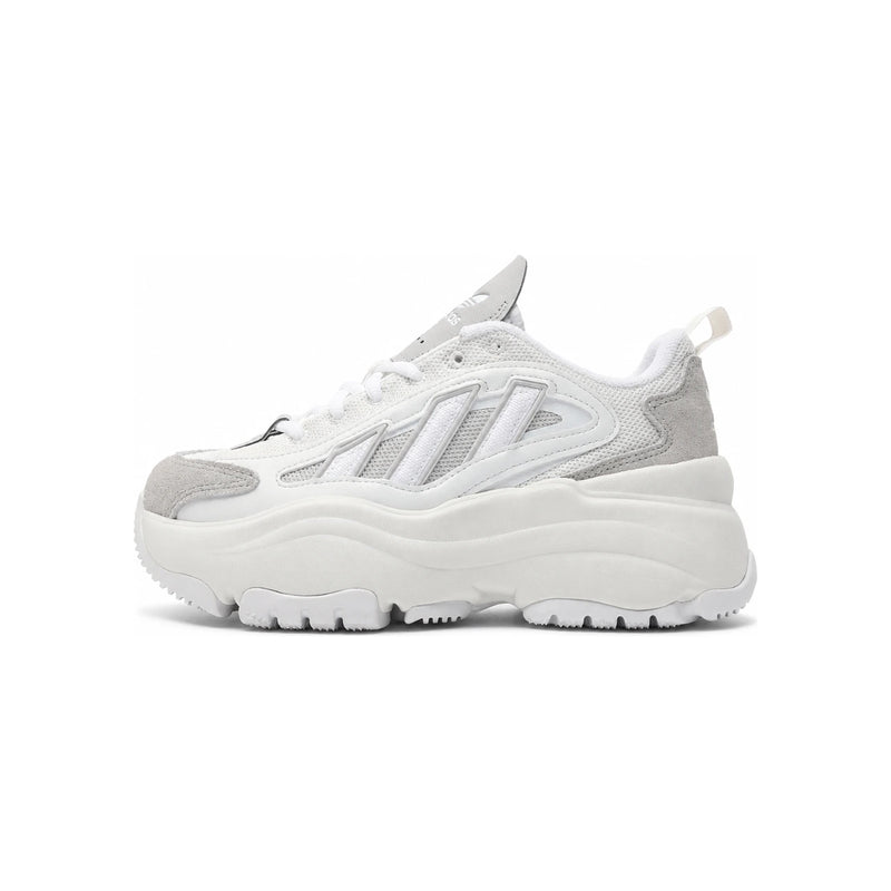 Adidas Ozgaia Gray White Platform Low-Top Sneakers for Women KJ7308