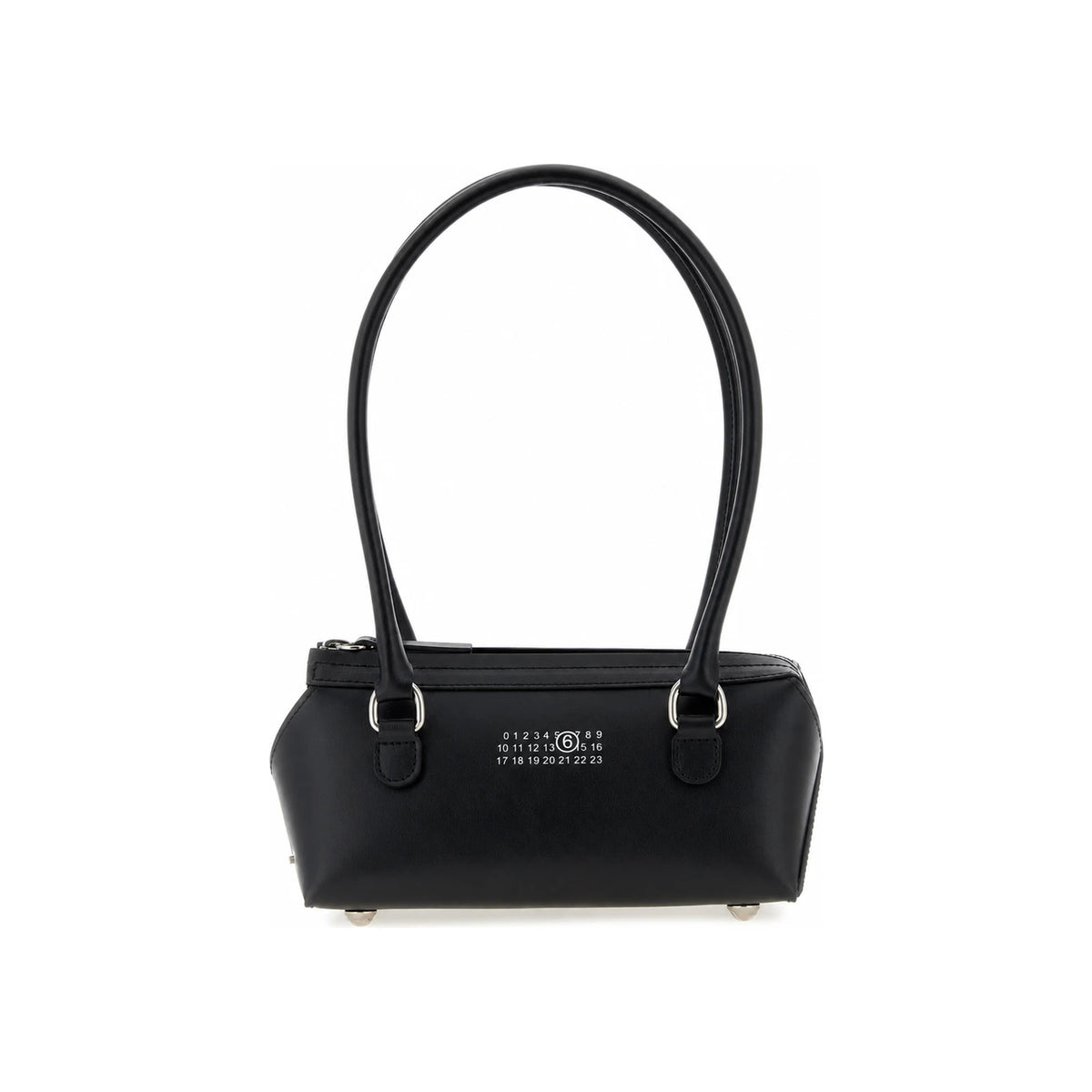 MM6 black leather Bauletto women’s shoulder bag