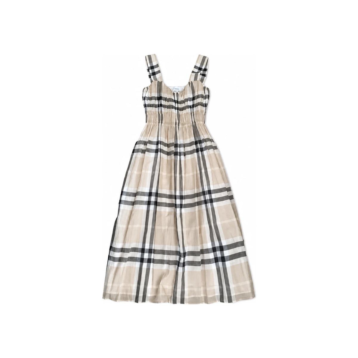 BURBERRY Delilah Check Sleeveless Mini Dress
