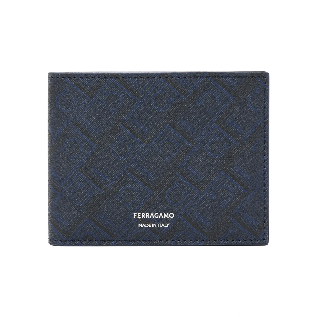 Ferragamo Monogram Leather Bifold Wallet for Men