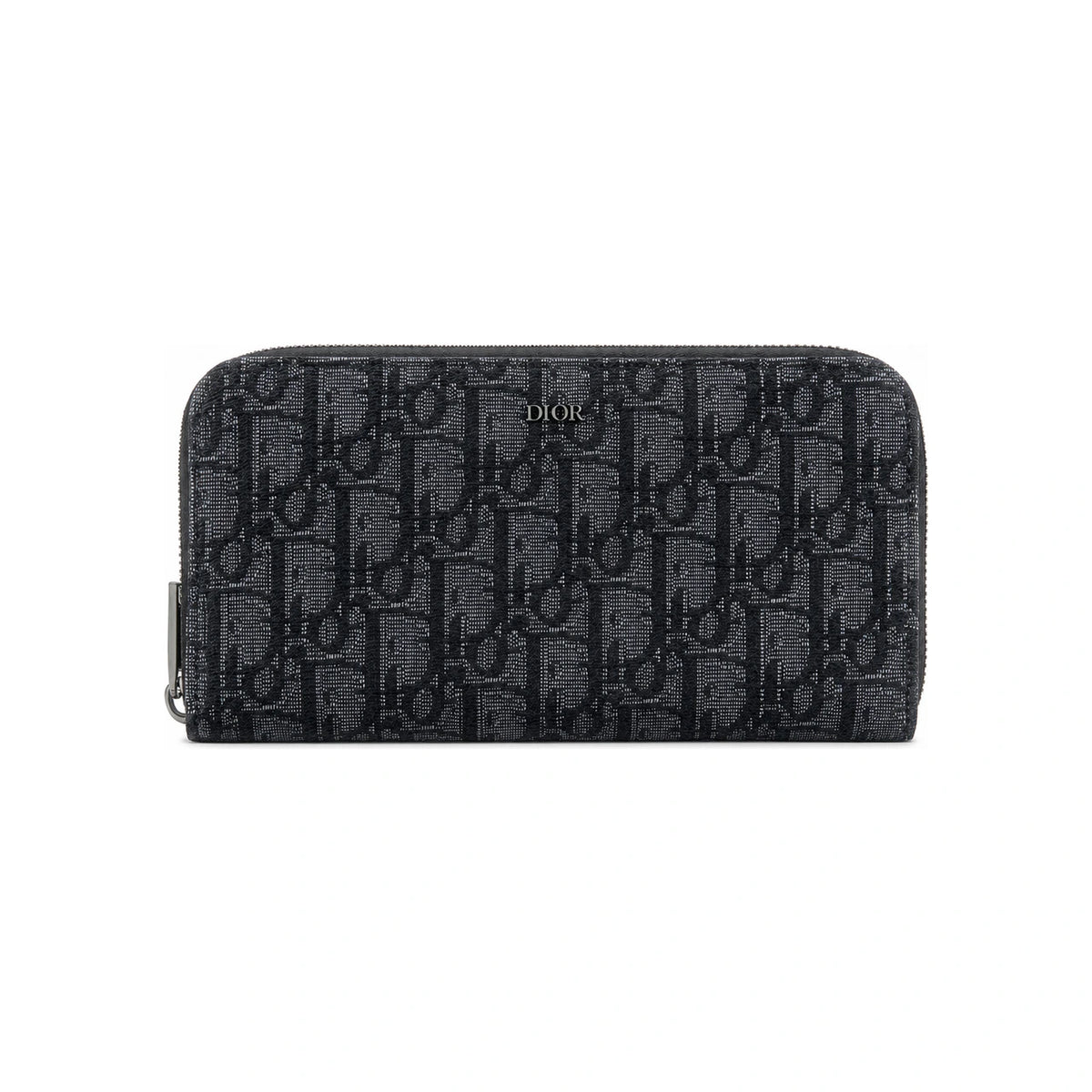 DIOR Oblique Jacquard Long Wallet Black