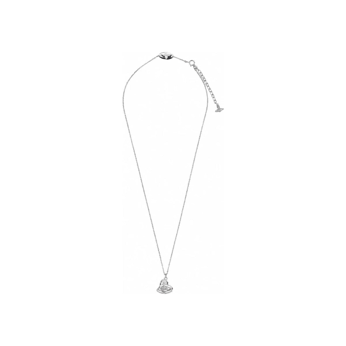Vivienne Westwood Fay Heart Pendant Necklace Pink Silver-Tone 630203I5 01P019