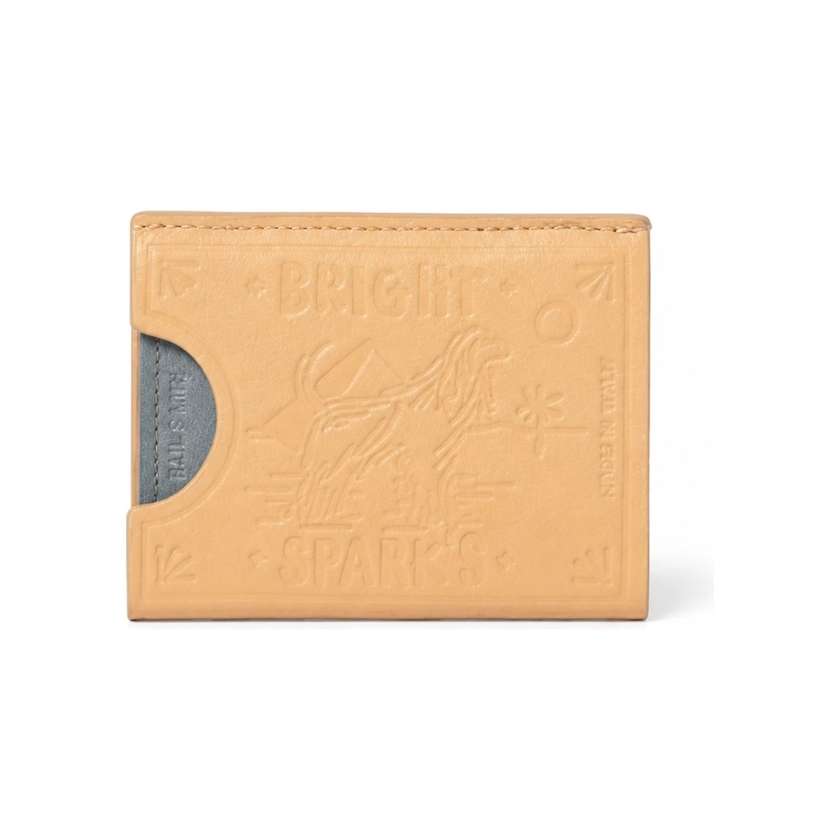 Paul Smith Beige Matchbox Leather Card Holder Wallet