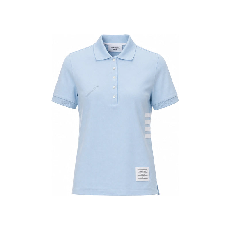 THOM BROWNE Classic Pique 4-Bar Short Sleeve Polo T-Shirt FJP107A 00050 480