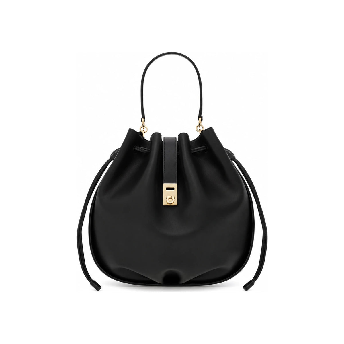 Ferragamo HUG Leather Bucket Shoulder Bag