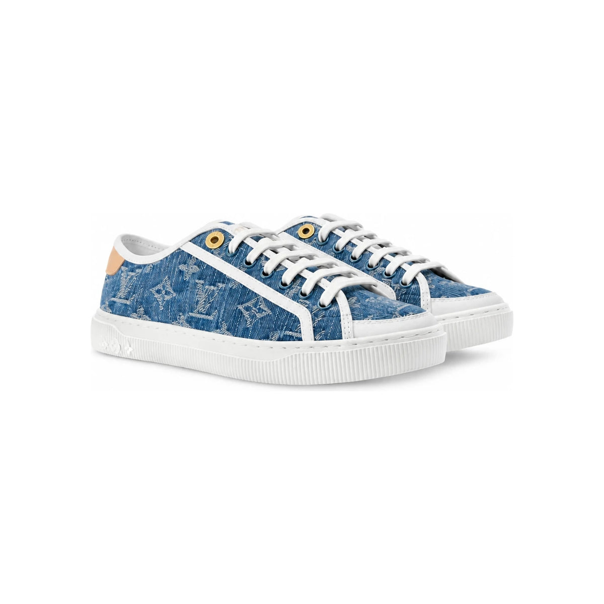 Louis Vuitton LV Lagoon Blue Men's Low Top Sneakers 1AGYG2