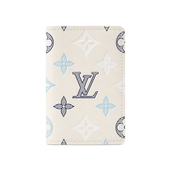 Louis Vuitton Ecru White Pocket Organizer Card Holder Wallet