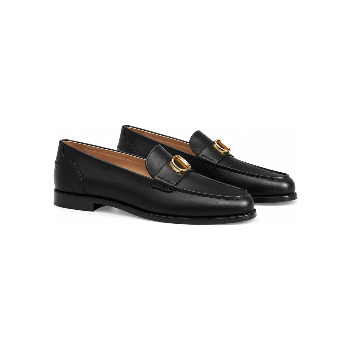 DIOR CD Logo Palle Leather Women’s Loafers KDF196VEA S900